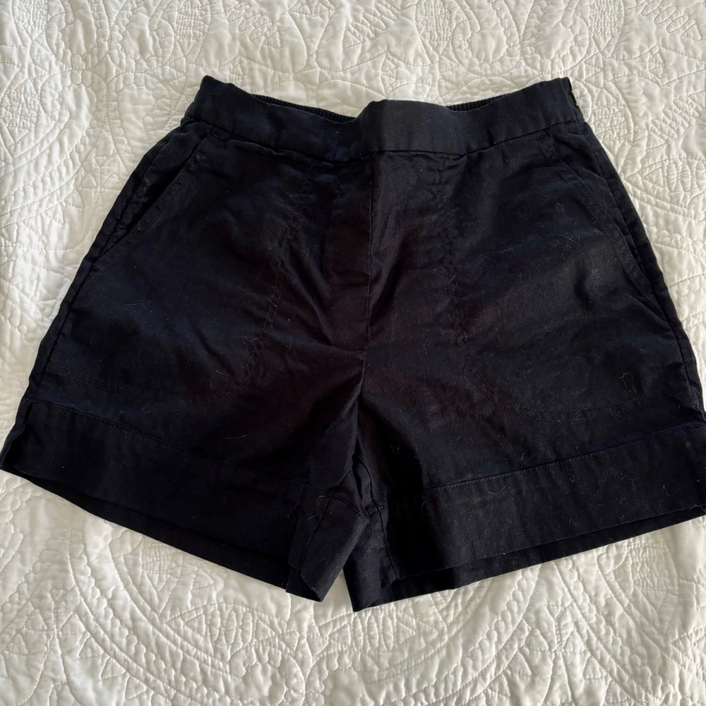 Banana Republic Black Women's Linen Pull On Shorts